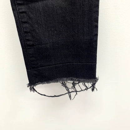 Saint Laurent Black Ripped Casual Denim Pants