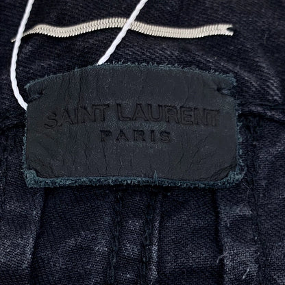 Saint Laurent Black Ripped Casual Denim Pants