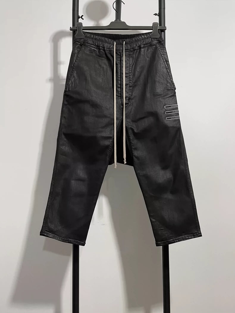 Rick Owens Black Cropped Pants