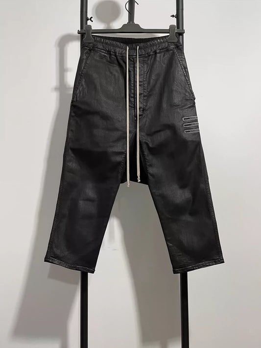 Rick Owens Black Cropped Pants