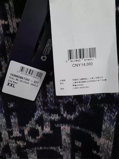 Dior Colorful Logo Sweater in XXL Size