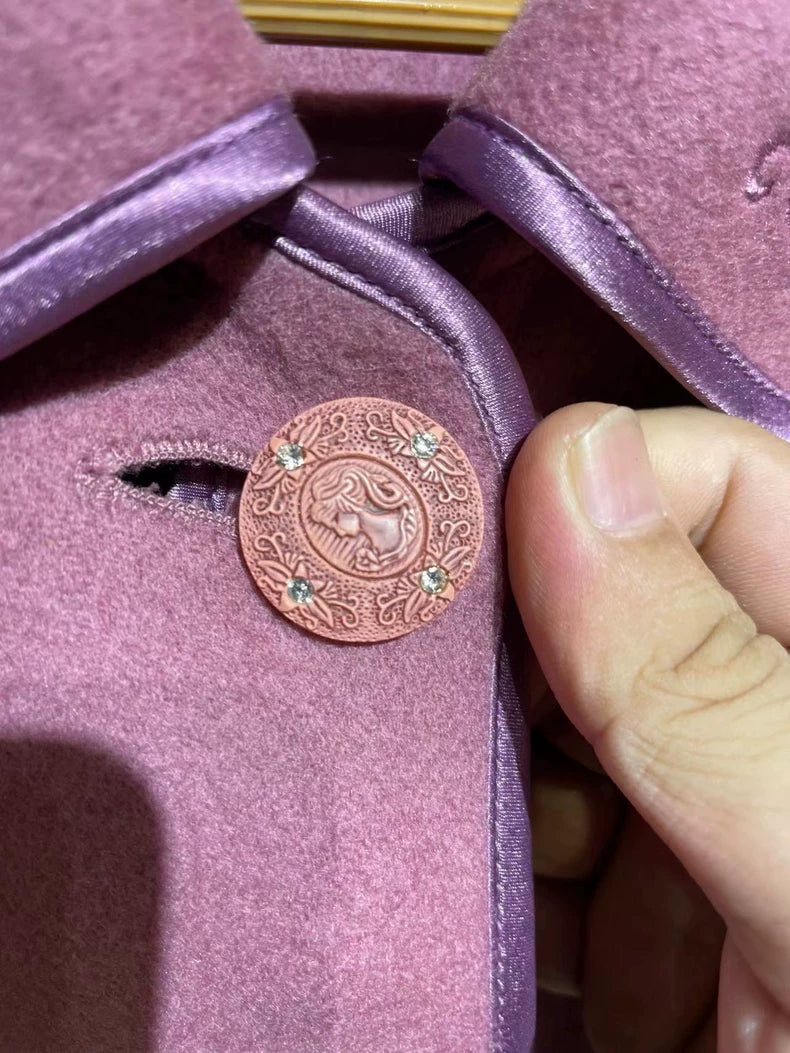 Vintage Prada Wool Coat with Embroidery