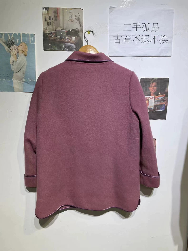 Vintage Prada Wool Coat with Embroidery