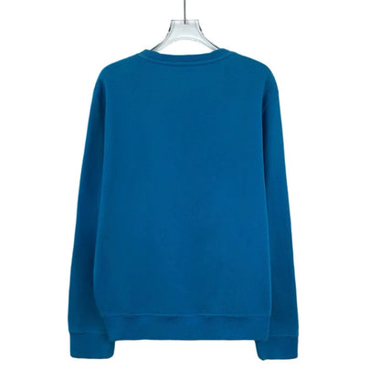 Hermes Blue Mechanical Pattern Long Sleeve Sweatshirt