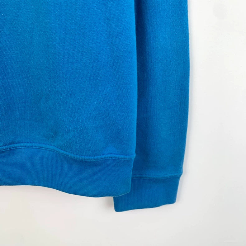 Hermes Blue Mechanical Pattern Long Sleeve Sweatshirt