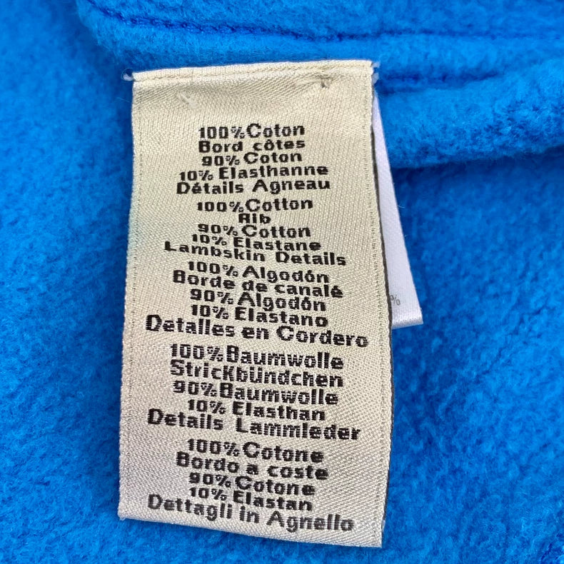 Hermes Blue Mechanical Pattern Long Sleeve Sweatshirt