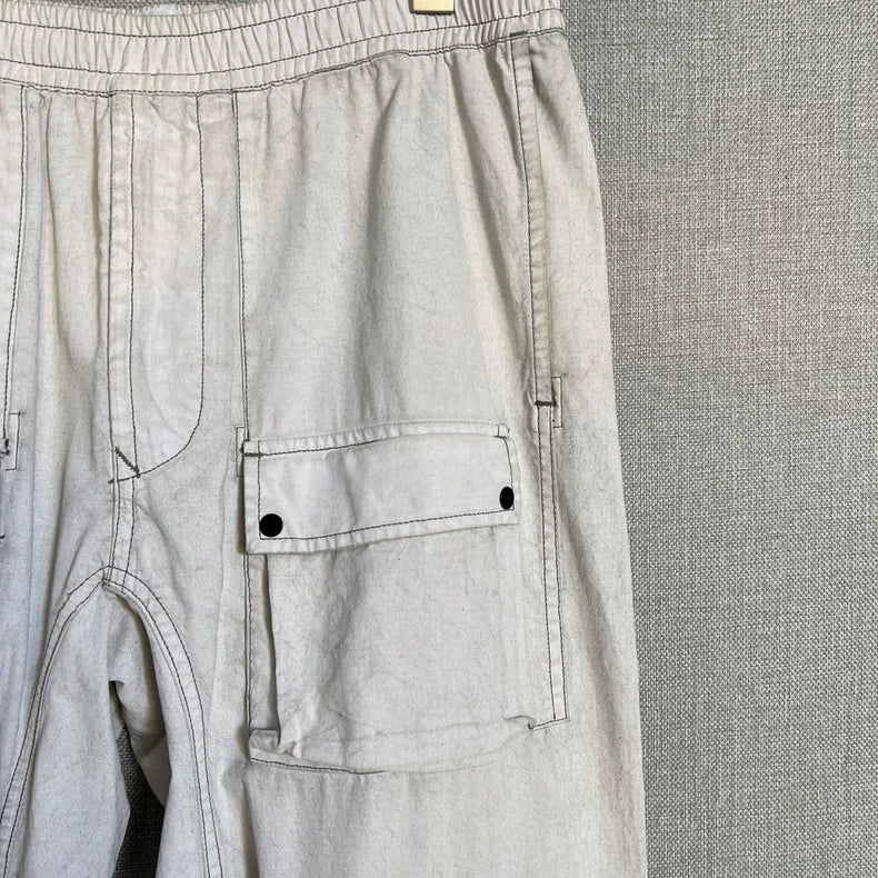 Stone Island Gray White Cargo Pants