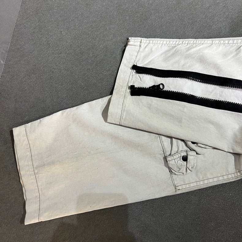 Stone Island Gray White Cargo Pants
