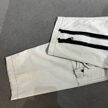 Stone Island Gray White Cargo Pants