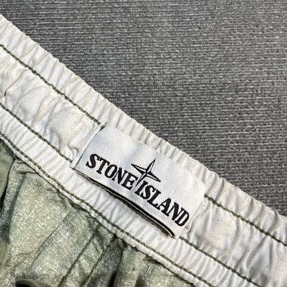 Stone Island Gray White Cargo Pants