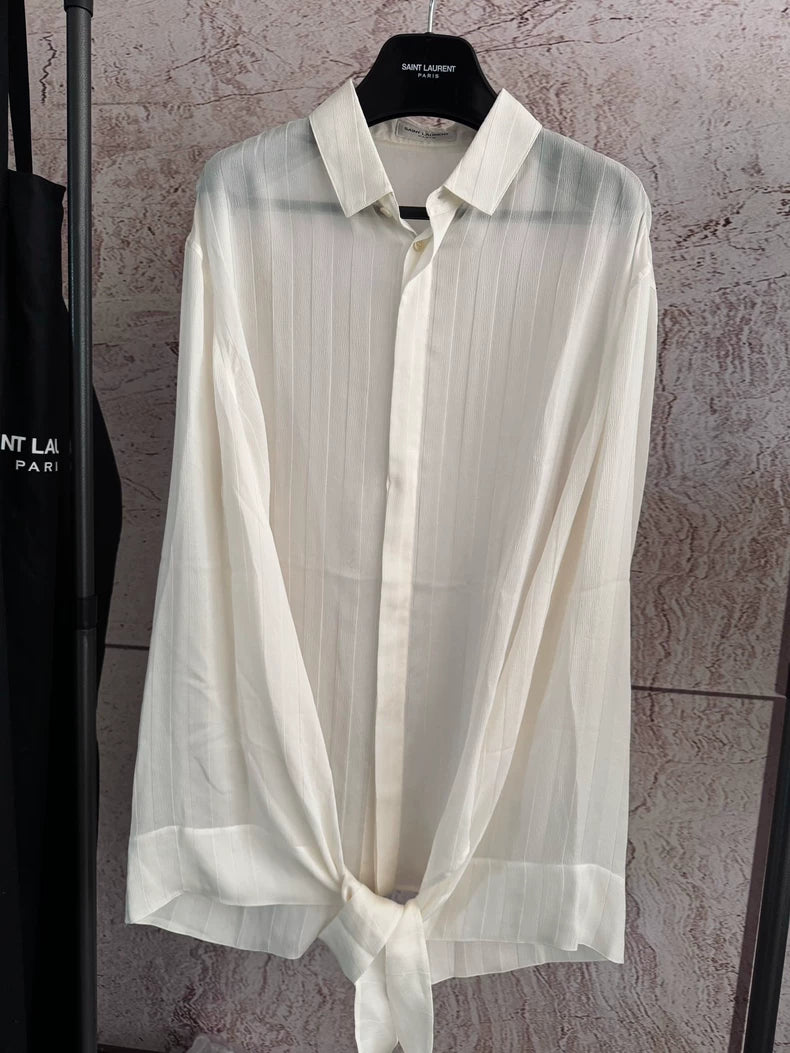 Saint Laurent 23SS Floaty Ribbon Shirt