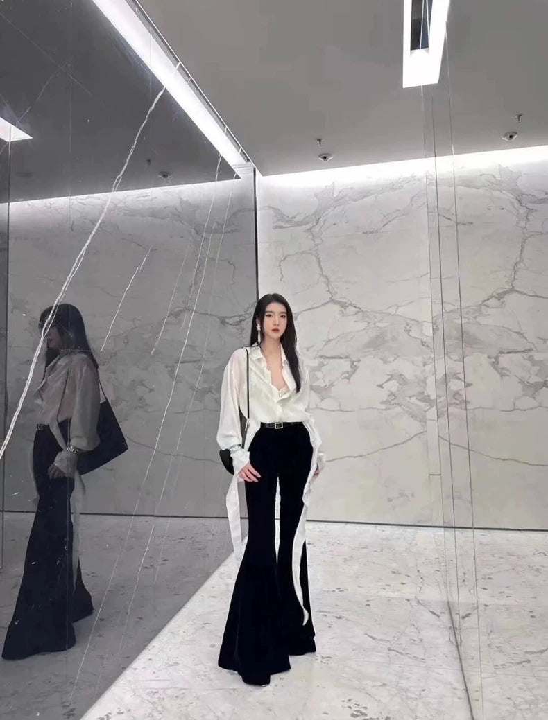 Saint Laurent 23SS Floaty Ribbon Shirt