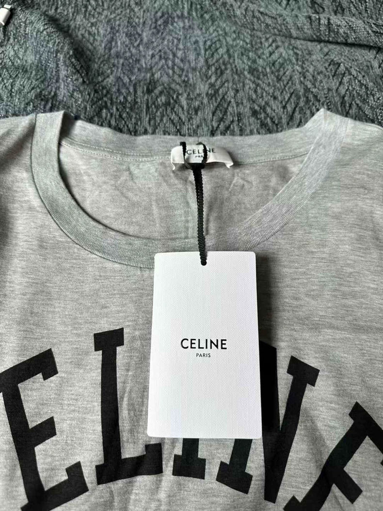 Celine Paris Grey Sleeveless Tank Top-yf