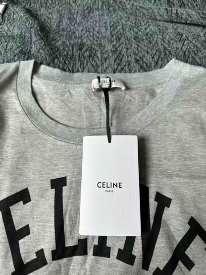 Celine Paris Grey Sleeveless Tank Top-yf