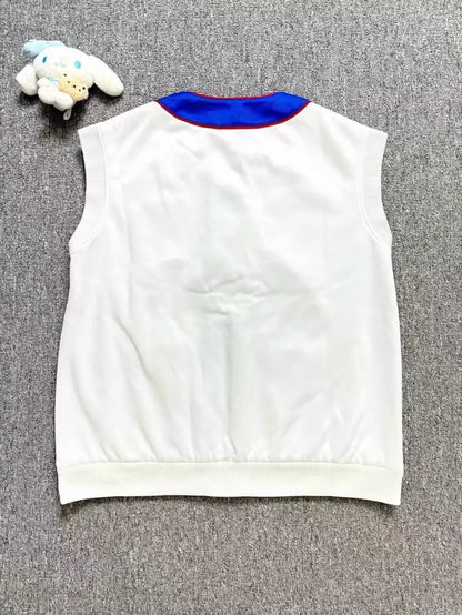 Gucci Embroidered Logo Knit Vest