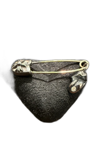 Chrome Hearts Silver Studded Pin Brooch