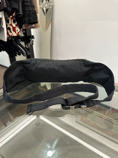 Prada Black Nylon Waist Bag 26cm Genuine