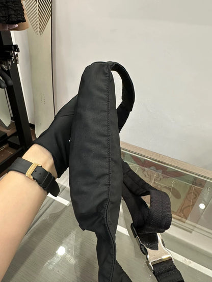 Prada Black Nylon Waist Bag 26cm Genuine