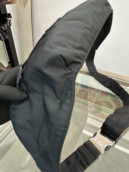 Prada Black Nylon Waist Bag 26cm Genuine