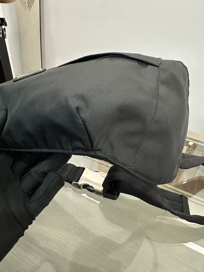Prada Black Nylon Waist Bag 26cm Genuine