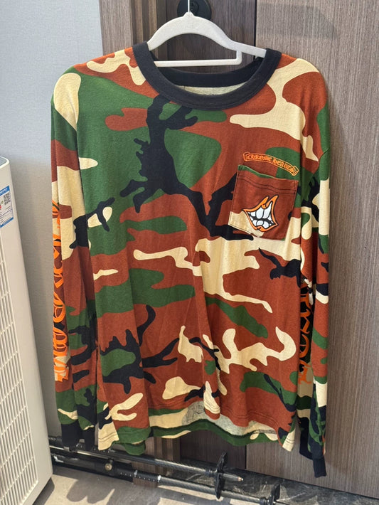 Chrome Hearts Camouflage Long Sleeve Tee