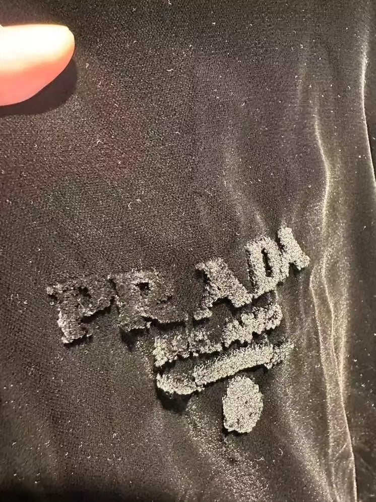 PRADA luxury velvet hoodie-zp