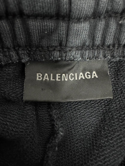 Balenciaga Washed Grey Logo Pants XS Size