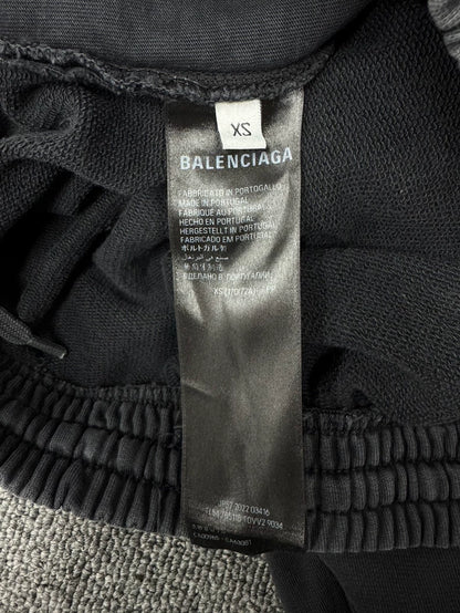 Balenciaga Washed Grey Logo Pants XS Size