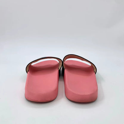 Gucci Pink Pineapple Print Slides