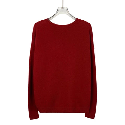 Red Rabbit Long Sleeve Knit Sweater