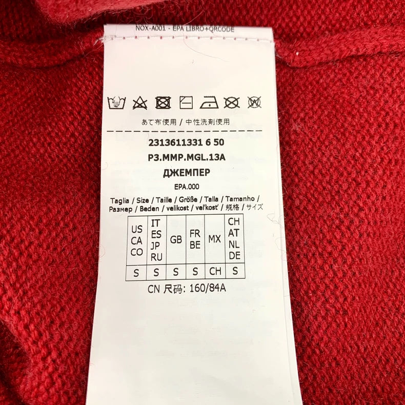 Red Rabbit Long Sleeve Knit Sweater