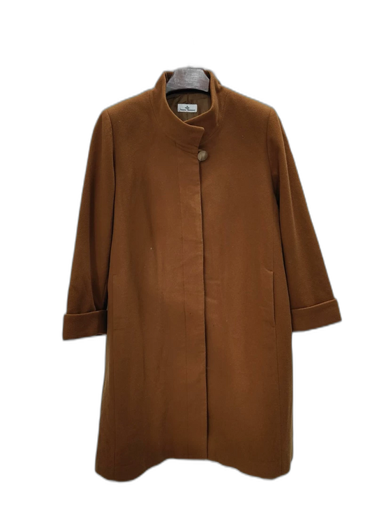 Elegant Long Alpaca Wool Overcoat