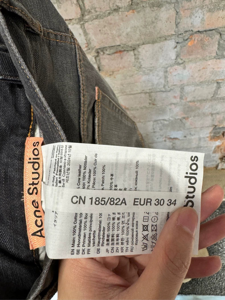 Acne Studios Inked Black Gray Jeans