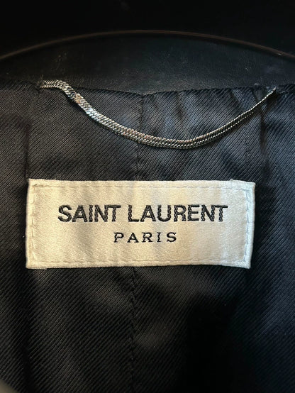Saint Laurent Black Diamond Leather Jacket