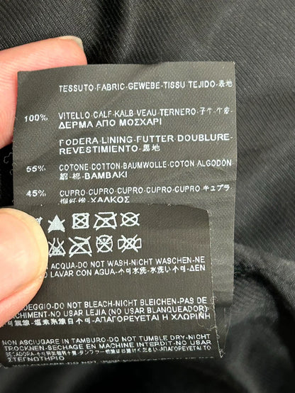 Saint Laurent Black Diamond Leather Jacket