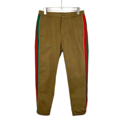Gucci Brown Stripe Casual Pants