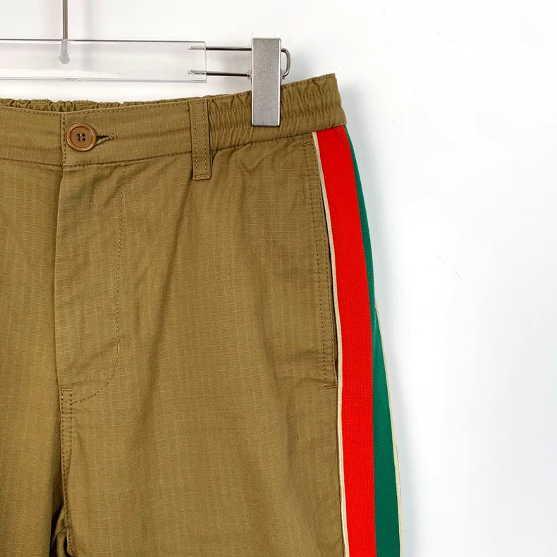 Gucci Brown Stripe Casual Pants