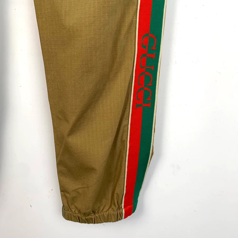 Gucci Brown Stripe Casual Pants