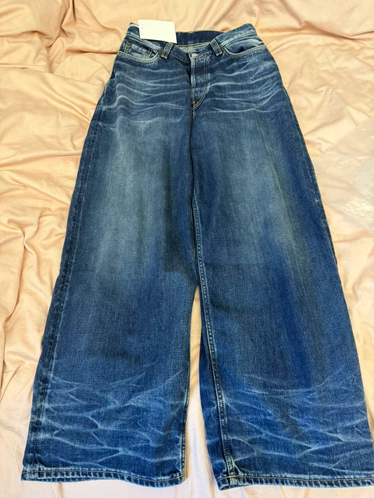 Acne Studios Wide Leg Denim Pants