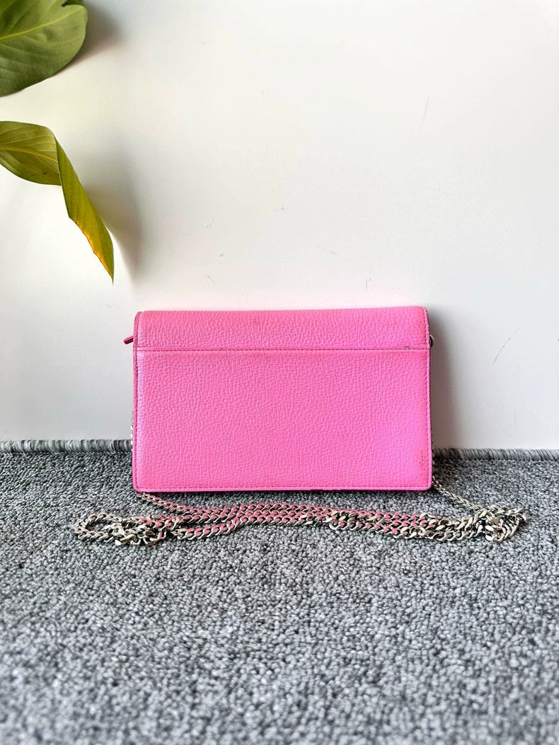 MCM Pink Chain Shoulder Bag