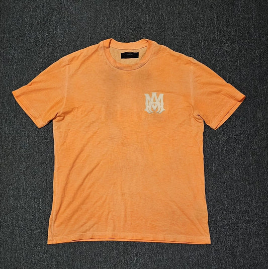 Amiri Men's Washed Orange Oversize T-Shirt-yf
