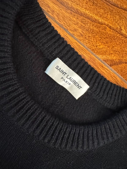 Saint Laurent Striped Cashmere Sweater M