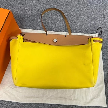 Hermes Herbag 50 Gold Brown Yellow