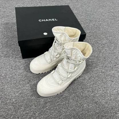Chanel White Ankle Boots from 21FW