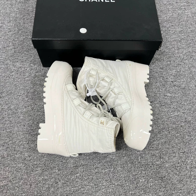 Chanel White Ankle Boots from 21FW