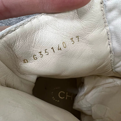 Chanel White Ankle Boots from 21FW