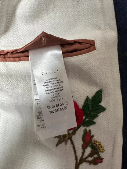 Vintage Gucci Denim Jacket with Studs