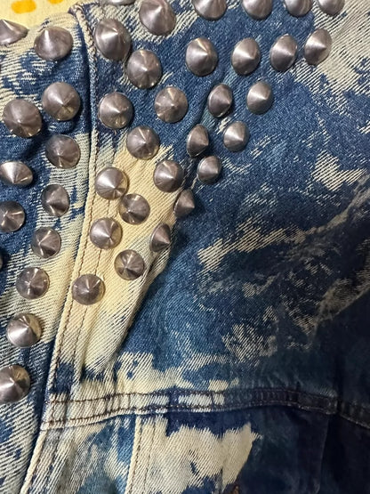 Vintage Gucci Denim Jacket with Studs