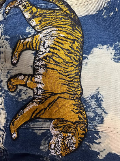 Vintage Gucci Denim Jacket with Studs