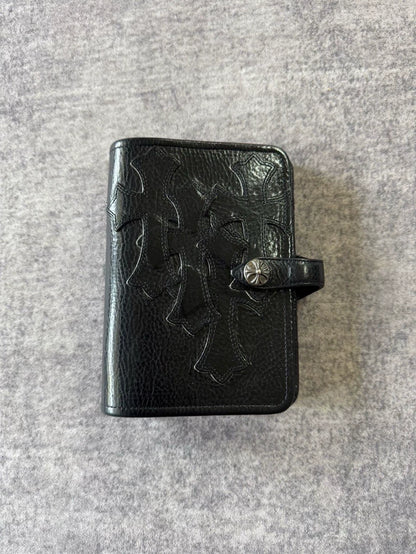 Chrome Hearts Leather Cross A6 Notebook-yf